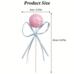 1pc Party Sequin Baking Balloons Cake Topper Happy Birthday Decorations