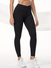 Solid Yoga Pants High Strech Running Sports Leggings