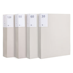 4pcs Gray Waterproof Archive Folder A4 Size Thickened File Bag