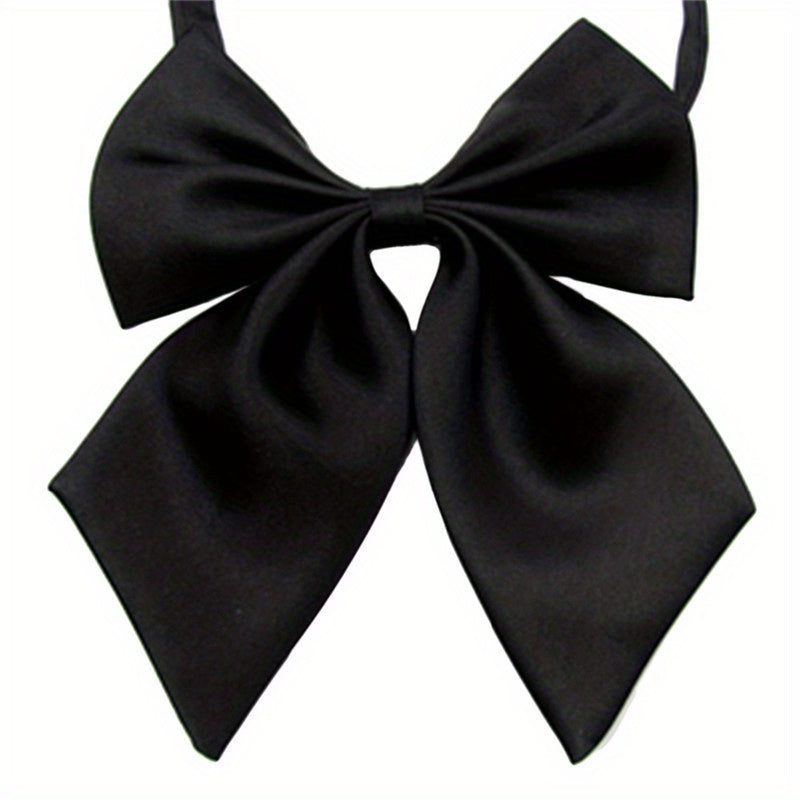 Solid Silk Bow Tie Formal Shirt Dress Bow For Women Accessories