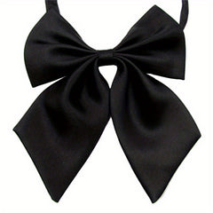 Solid Silk Bow Tie Formal Shirt Dress Bow For Women Accessories