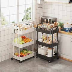 Sofa Storage Rack with Armrests & Wheels