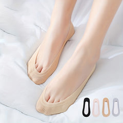 4 Pairs Invisible Ankle Socks Lightweight Breathable Women's Stockings