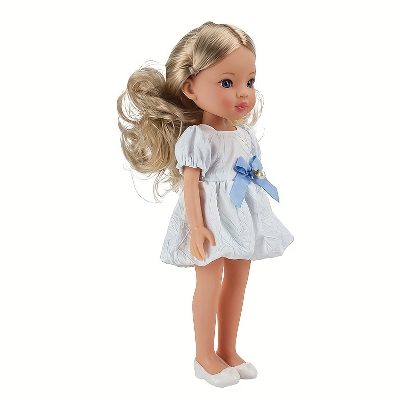 Blonde Doll in Dress with Pearl Accents Perfect Birthday Gift for Girls