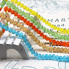 5x6mm Crystal Man Glass Wheel Beads for DIY Jewelry Making