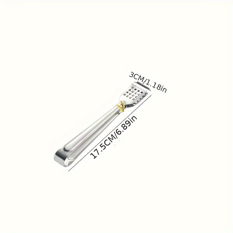Stainless Steel BBQ Food Tong Anti Heat Bread Clip for Outdoor Camping