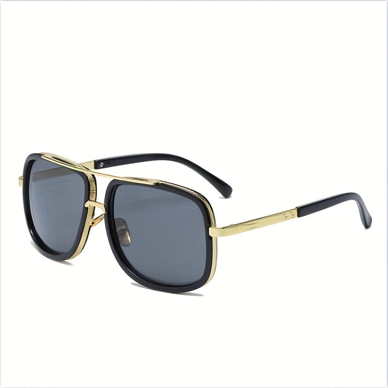 Men's Large Frame Double Beam Sunglasses for Outdoors