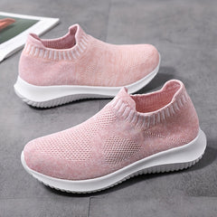 Women's Slip on Sock Sneakers Lightweight Breathable Flat Shoes