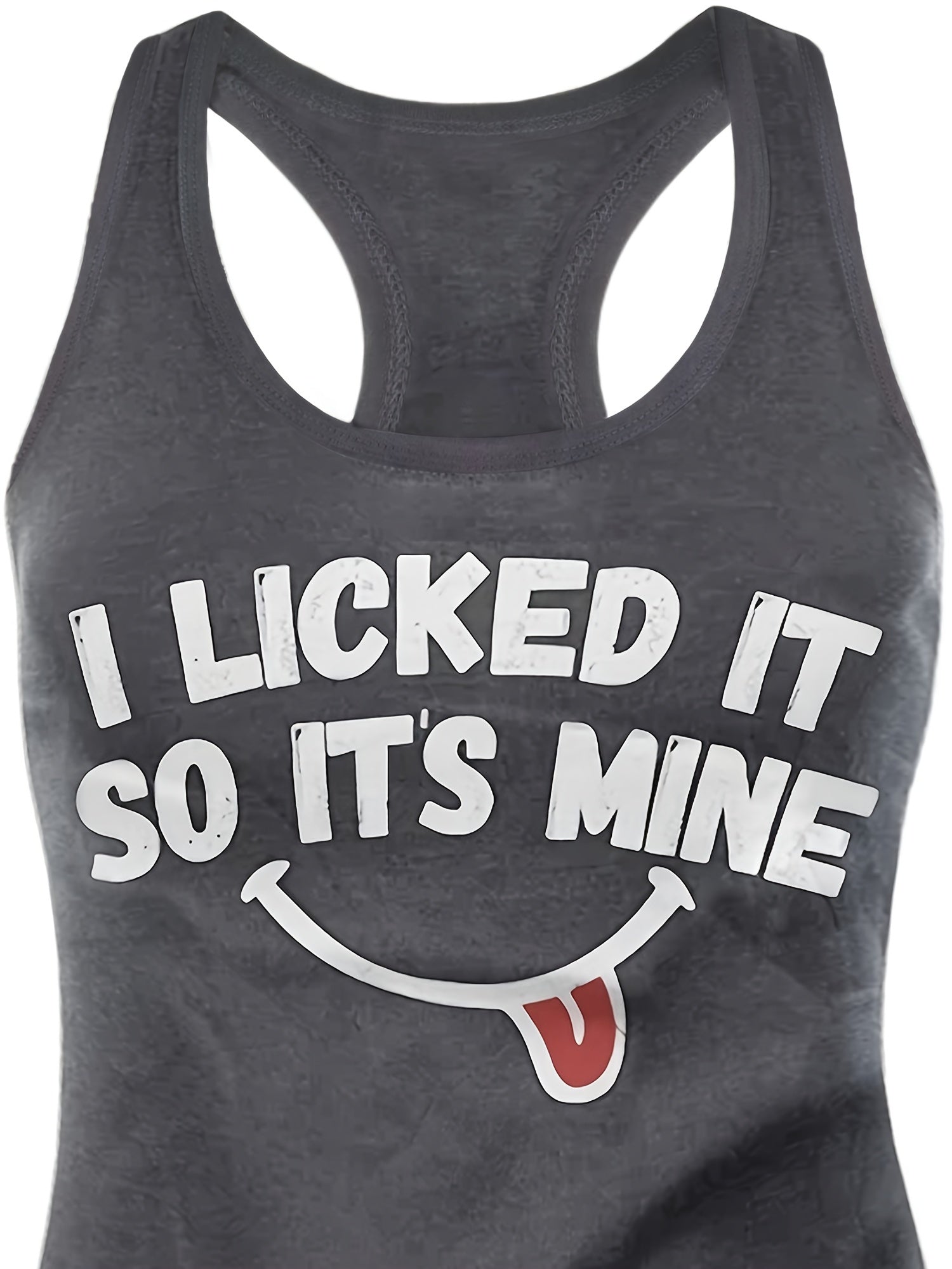 Funny Slogan Print Tank Top for Women