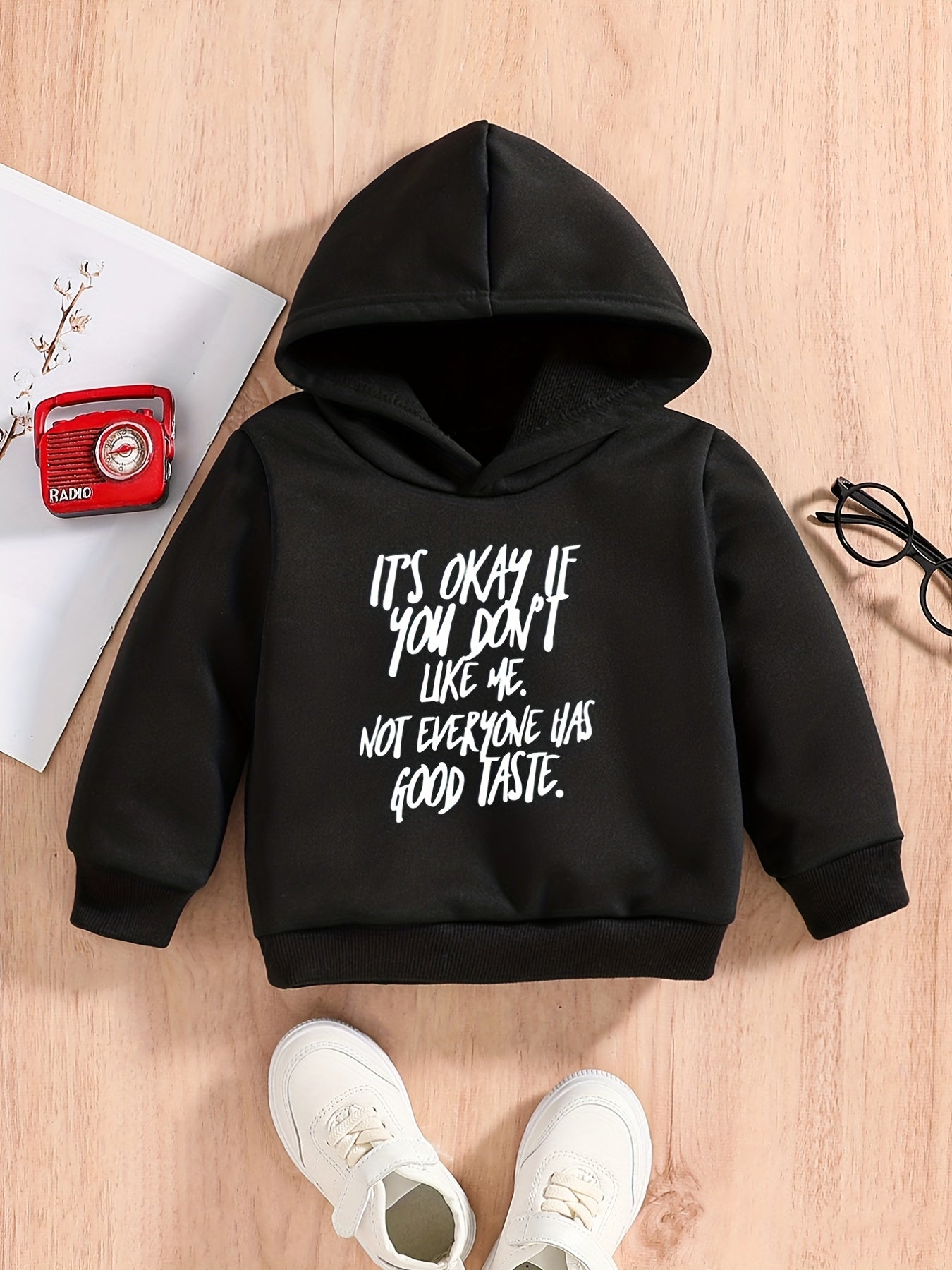 Bear Skeleton Baby Boys Hooded Sweatshirt