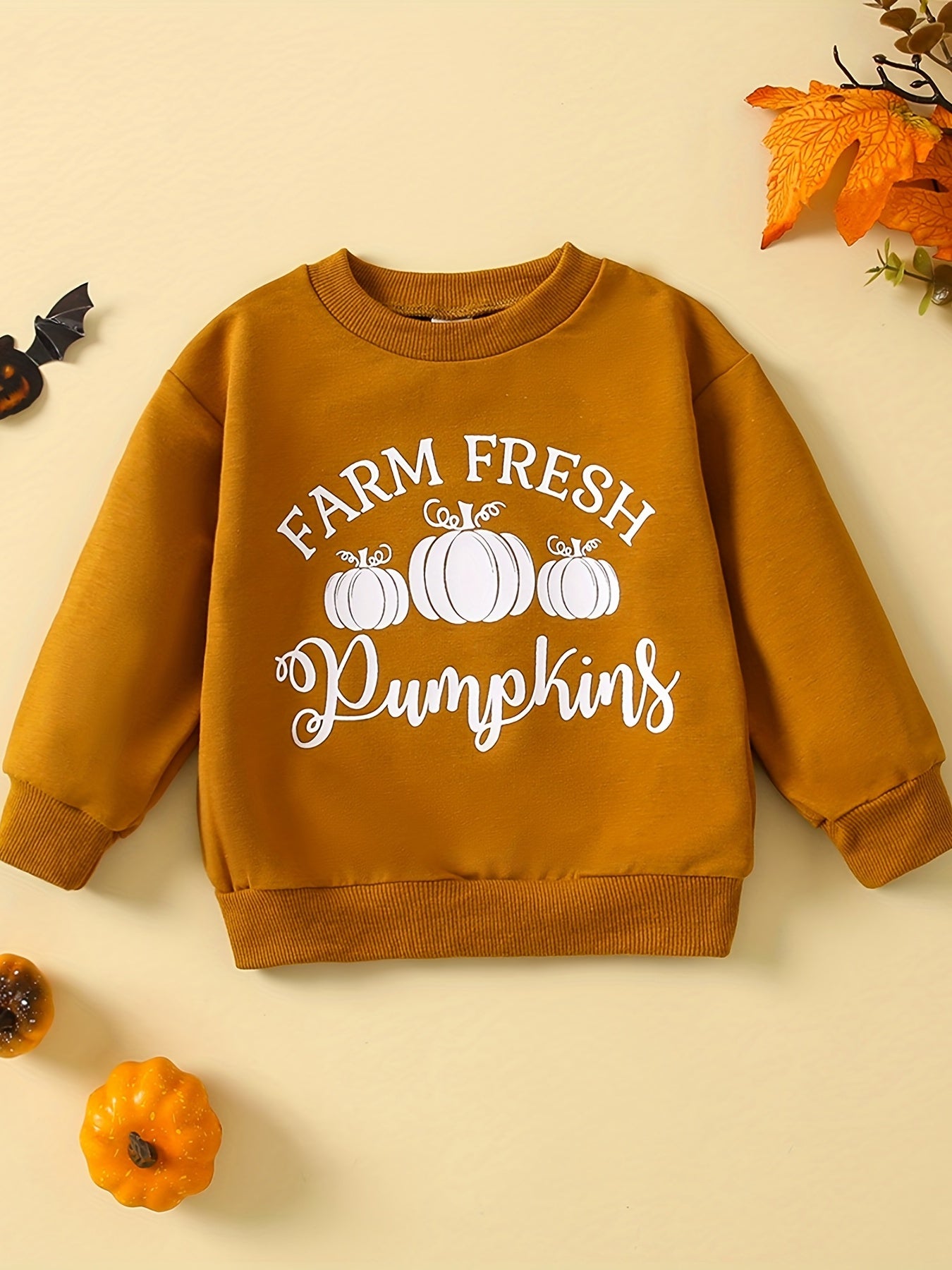 Baby Boys Casual Long Sleeve Sweatshirt Toddlers Letter Print Pullover Tops