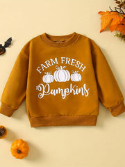 Baby Boys Casual Long Sleeve Sweatshirt Toddlers Letter Print Pullover Tops