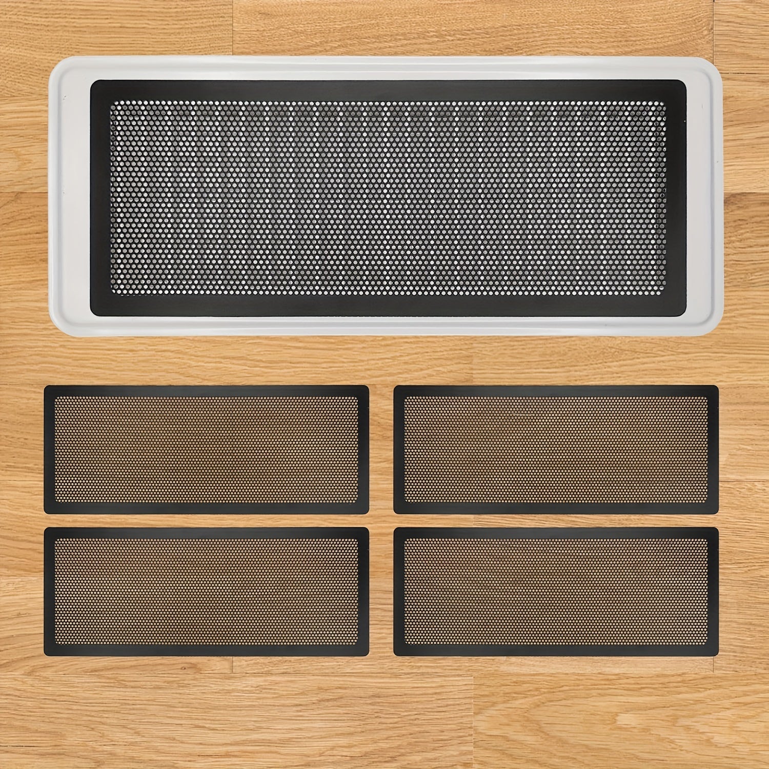 4pcs Floor Vent Covers Anti Insect Clogging Mesh Screen Filters