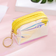 Portable Laser Coin Purse Zipper Storage Bag For Girls