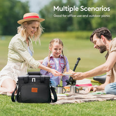 Large Capacity Insulated Lunch Bag Portable Picnic Storage Bag