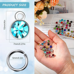 200pcs Birthstone Charm Beads Set for DIY Jewelry Making