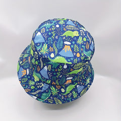 Dinosaur Print Bucket Hat Reversible Fisherman Cap