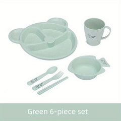 Kids Cutlery Set Non Toxic Dinner Plate Set
