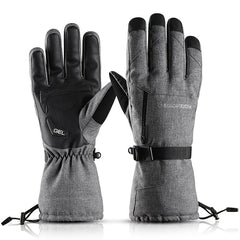 Waterproof Ski Gloves with Pocket for Men and Women