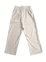 Solid Drawstring Pants with Dual Pockets Women's Clothing