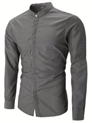 Men's Stripe Long sleeve Shirt - Spring & Summer