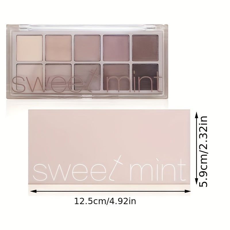 10 Colors Smokey Eyeshadow Palette Matte Nude Eye Makeup Palette