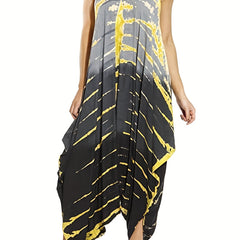 Ombre Tie Dye V Neck Harem Jumpsuit