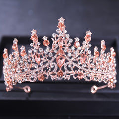 Rhinestone Queen Crown Headband for Prom Birthday