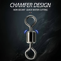 210pcs Fishing Barrel Swivels High Strength Fishing Connectors