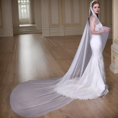Women's 3M Formal Veil with Sparkling Beads Wedding Headpiece