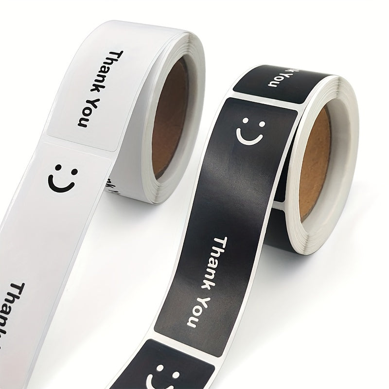120pcs Smile Thank You Stickers Gift Packaging Sealing Strips