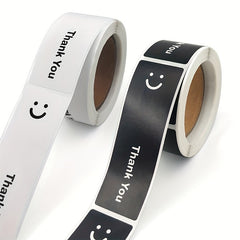 120pcs Smile Thank You Stickers Gift Packaging Sealing Strips