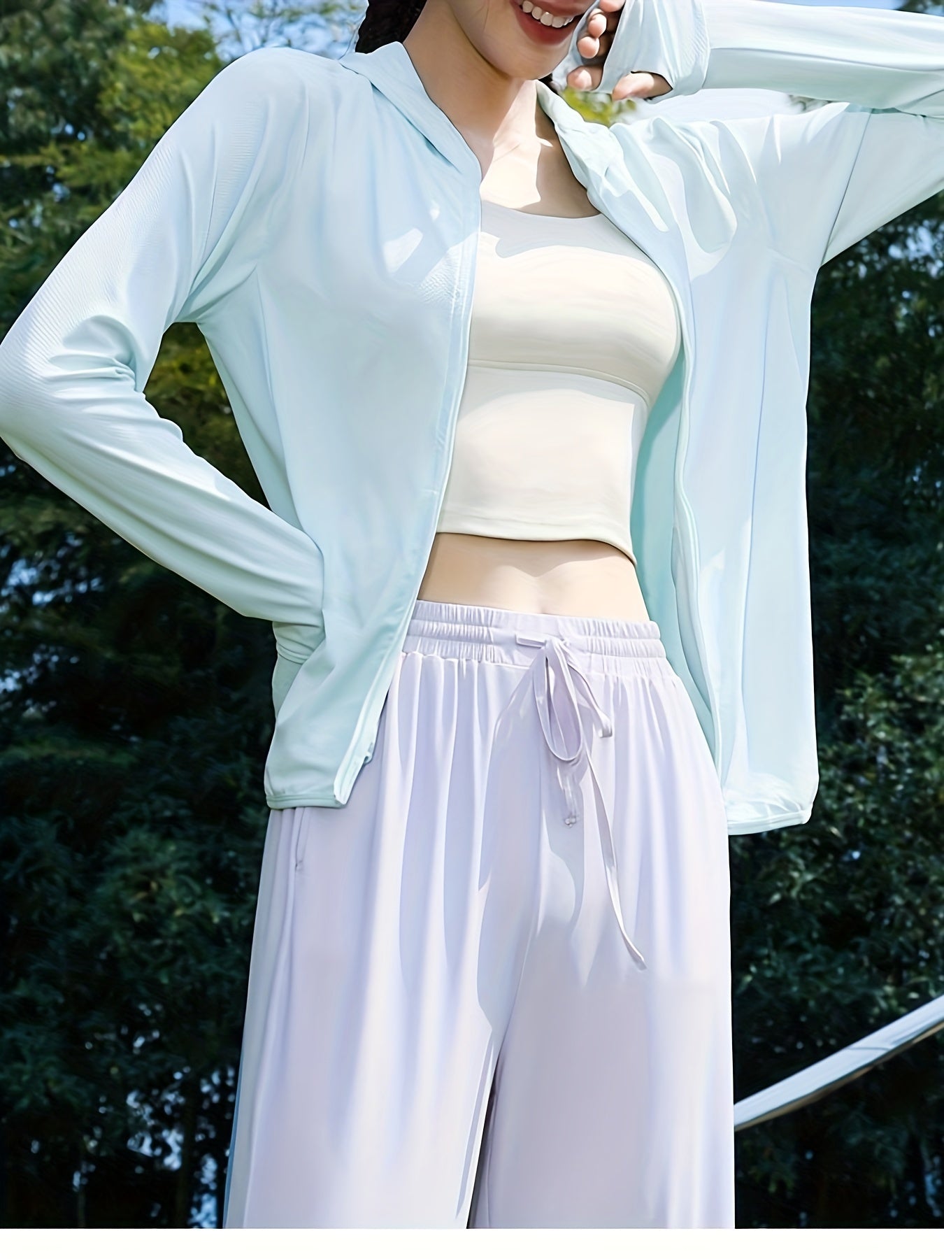 Lightweight Hooded Jacket for Summer Sun Protection