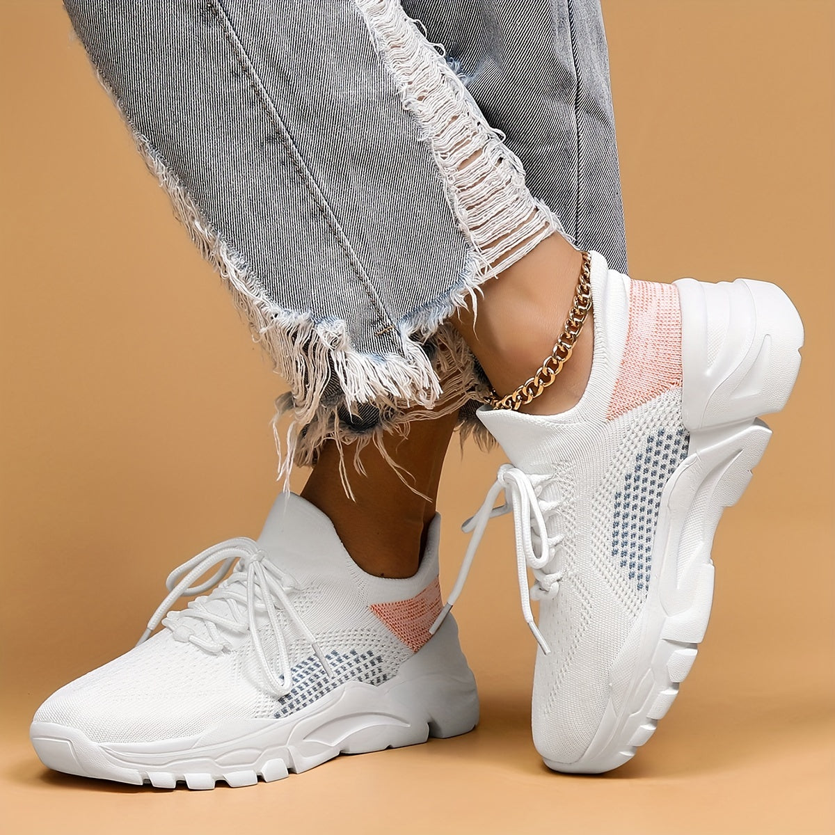 Women's Mesh Breathable Sports Shoes Lightweight Walking Shoe