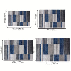 Large Flower Area Rug Abstract Carpet Easy to Maintain