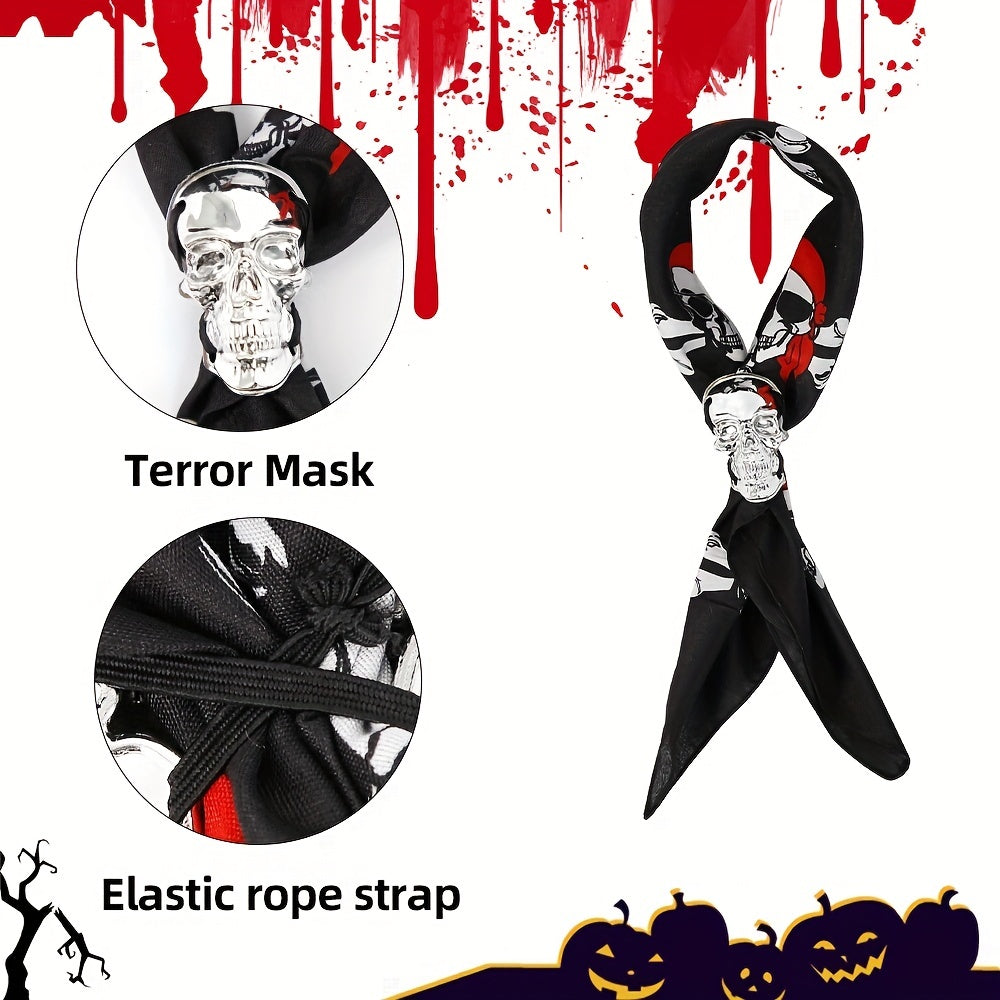 Boys Halloween Skull Buckle Tie Party Decoration