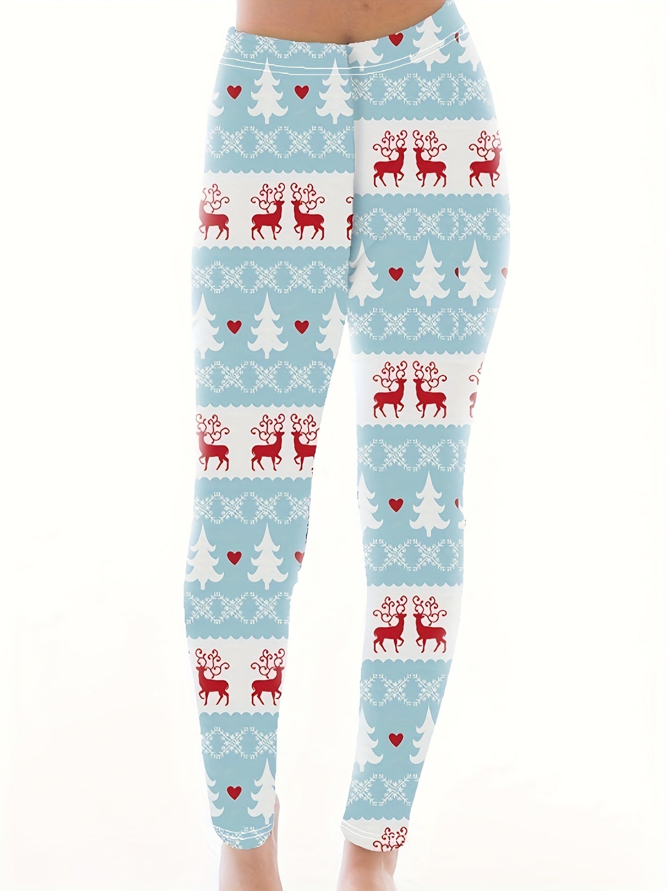 Colorblock Graphic Print High Stretch Leggings