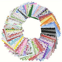 30/50pcs DIY Floral Cotton Cloth Set for Handcraft Random Patterns