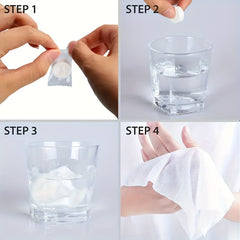50pcs Compressed Towels Portable Disposable Towels for Outdoors Camping