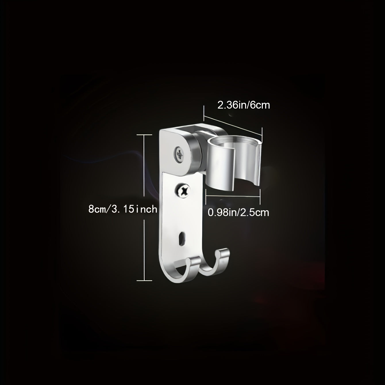 Adjustable Aluminum Shower Bracket Fixed Base Hanging Seat