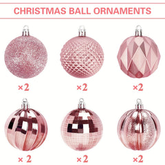 12pcs Large Christmas Balls Shatterproof Ornaments Xmas Tree Decorations