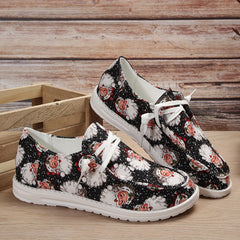 Christmas Elements Print Lightweight Sport Shoes