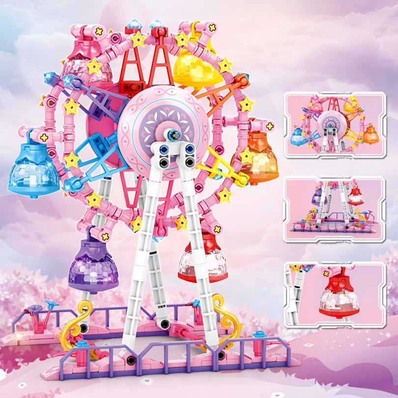 Dreamy Princess City Ferris Wheel Building Block Set