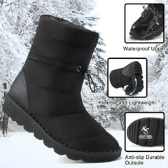 Women's Thermal Snow Boots Faux Fur Lining Ankle Boots
