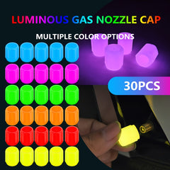 Mini Luminous Tire Valve Covers Night Wheel Decorative Auto Accessories