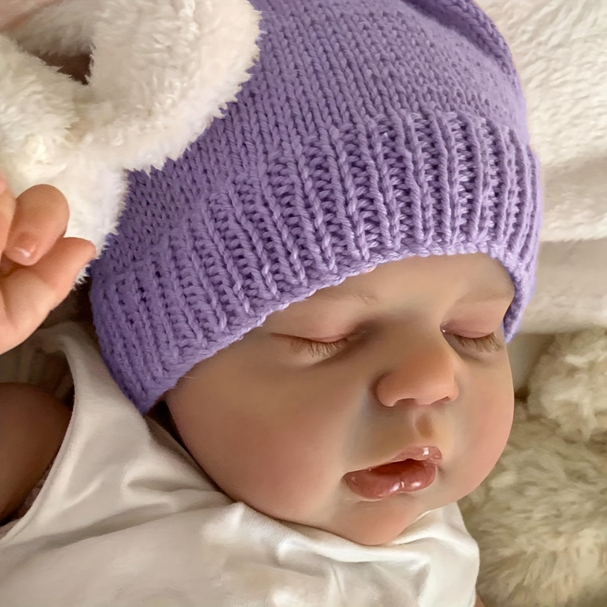 19 Inch Soft Body Reborn Sleeping Baby Doll With 3D Skin