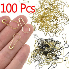 100pcs Metal Safety Pins Gourd Pin Clothing Tag DIY Accessories