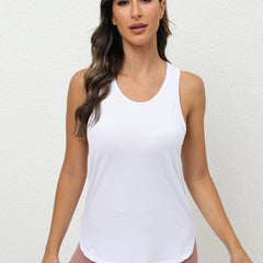 Women's Summer Tops Solid Running Casual Sports Tank Top