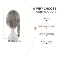 Anime Characters Short Wig With Bangs for Parties