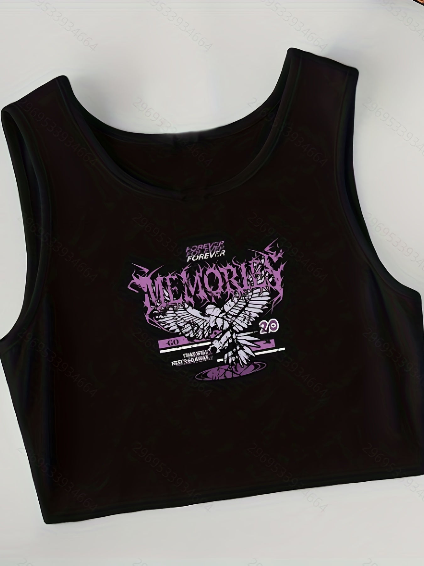 Graphic Print Tank Top 4 Pack Sexy Crew Neck Summer Sleeveless Top